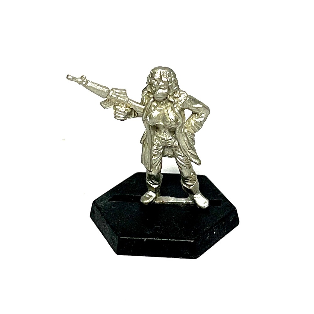 OOP Metal Grenadier Style Sci-Fi Female Ganger Trenchcoat RPG Miniature 90s
